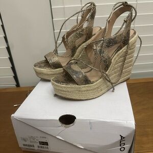 Aldo Women's Oxandra heels wedges size 7 EUC